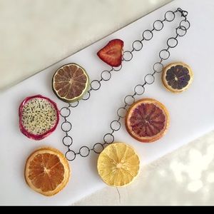 Glitterlimes Real Fruit Salad Necklace
